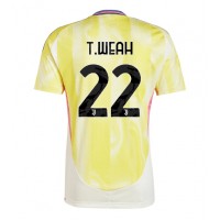 Camiseta Juventus Timothy Weah #22 Visitante Equipación 2024-25 manga corta